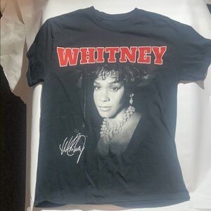 Whitney Houston “WHITNEY” Black Graphic T-Shirt